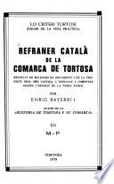 Refraner català de la comarca de Tortosa