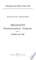 Regents Examination Papers