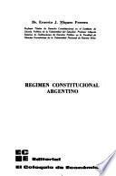 Régimen constitucional argentino