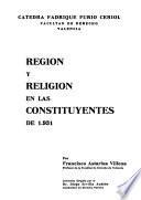 Región y religión en las Constituyentes de 1931