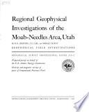 Regional Geophysical Investigations of the Moab-Needles Area, Utah