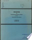 Register of Commissioned and Warrant Officers of the United States Naval Reserve