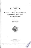Register of the Commissioned and Warrant Officers of the United States Navy and Marine Corps and Reserve Officers on Active Duty