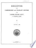 Register of the Commissioned and Warrant Officers of the United States Navy and Marine Corps