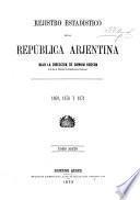 Registro estadístico de la República Argentina