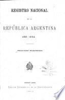 Registro nacional de la República argentina