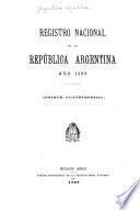 Registro nacional de la República argentina