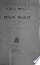 Registro nacional de la República Argentina