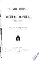 Registro nacional de la República argentina