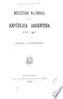 Registro nacional de la República argentina