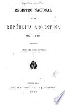 Registro nacional de la República argentina