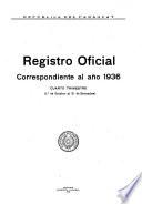 Registro oficial correspondiente al año de ...