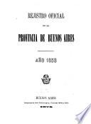 Registro oficial de la provincia de Buenos Aires