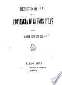 Registro oficial de la provincia de Buenos Aires