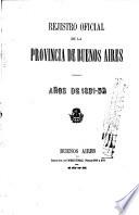 Registro Oficial del Goberno de Buenos Aires
