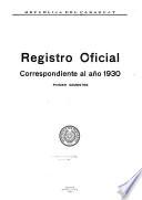 Registro oficial
