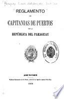 Reglamento de capitanías de puertos de la república del Paraguay