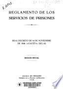 Reglamento de los servicios de prisiones