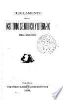 Reglamento para el Instituto cientifico y literario del estado