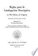 Reglas para la catalogación descriptiva en The Library of Congress