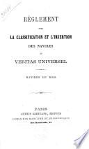 Règlement pour la classification et l'insertion des navires au Veritas universel