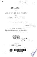 Relación de la expulsión de los moriscos del Reino de Valencia del M. Fr. Damián Fonseca