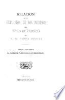 Relación de la expulsión de los Moriscos del Reino de Valencia
