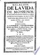 Relación de la vida de Monseñor Virgineo Provenzali que encubierto con el nombre de Andrés Cesti viviò...
