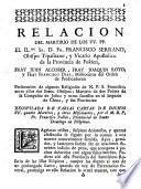 Relacion del martirio de los VV. PP. el Ilmo. Sr. D. Fr. Francisco Serrano ..., Fr. Juan Alcober, Fray Joaquin Royo y Fray Francisco Diaz ..., persecucion de algunos religiosos de N.P.S. Francisco, ... martirio de dos padres de la Compañia de Jesus y otros sucessos en el Imperio de China ...
