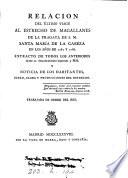 Relacion del último viage al estrecho de Magallanes de la fragata de s.m. Santa María de la Cabeza en los años de 1785 y 1786