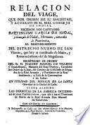 Relación del viage, que por orden de su Magestad, y acuerdo de el Real Consejo de Indias, hicieron los capitanes Bartholome Garcia de Nodal, y Gonzalo de Nodal, hermanos, naturales de Pontevedra al descubrimiento del Estrecho nuevo de San Vicente, que hoy es nombrado de Maire, y Reconocimiento del de Magallanes ...