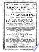 Relacion histórica de la vida de Magdalena de Ulloa