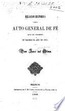 Relacion historica del auto general de fé que se celebró en Madrid el año de 1680