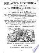 Relación histórica del viaje a la América meridional...