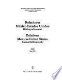 Relaciones México-Estados Unidos, bibliografía anual