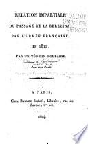 Relation impartiale du passage de la Bérézina