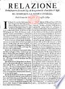 Relazione della scoperta fatta dal Sig. de Bouguainville [sic] d'un isola ch'egli ha nominata la Nuova Cyterea, publicata in Parigi li 20 Luglio 1769