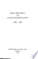 RELC Research in Language, 1968-1981