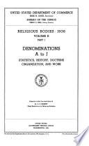 Religious Bodies, 1936: Summary and detailed tables