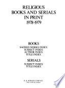 Religious Books and Serials in Print 1978-1979