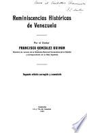 Reminiscencias históricas de Venezuela