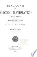 Rendiconti del Circolo Matematico di Palermo