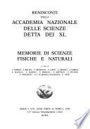 Rendiconti della Accademia nazionale delle scienze detta dei XL.