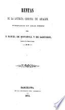 Rentas de la antigua corona de Aragon