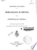 Reorganización de servicios de la administación central