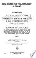 Repeal of Section 14(b) of the Labor-management Relations Act