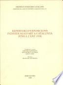 Repertori d'exposicions individuals d'art a Catalunya (fins a l'any 1938)