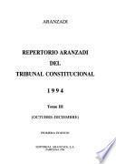Repertorio Aranzadi del tribunal constitucional 1994