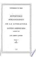 Repertorio bibliográfico de la literatura latino-americana