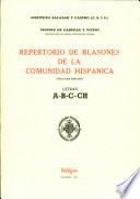 Repertorio de blasones de la comunidad hispánica: letras A-B-C-CH